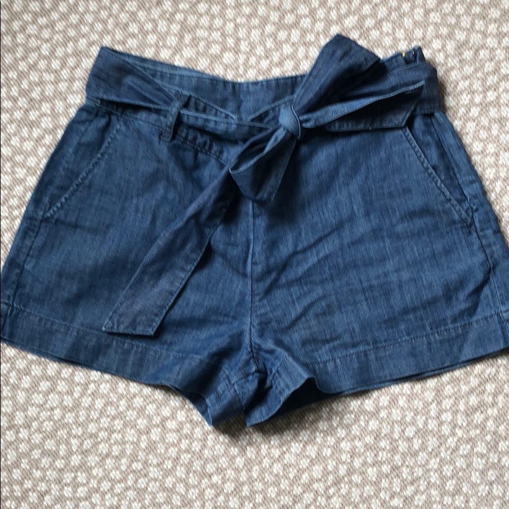 Draper James denim shorts with tie waist Sz4